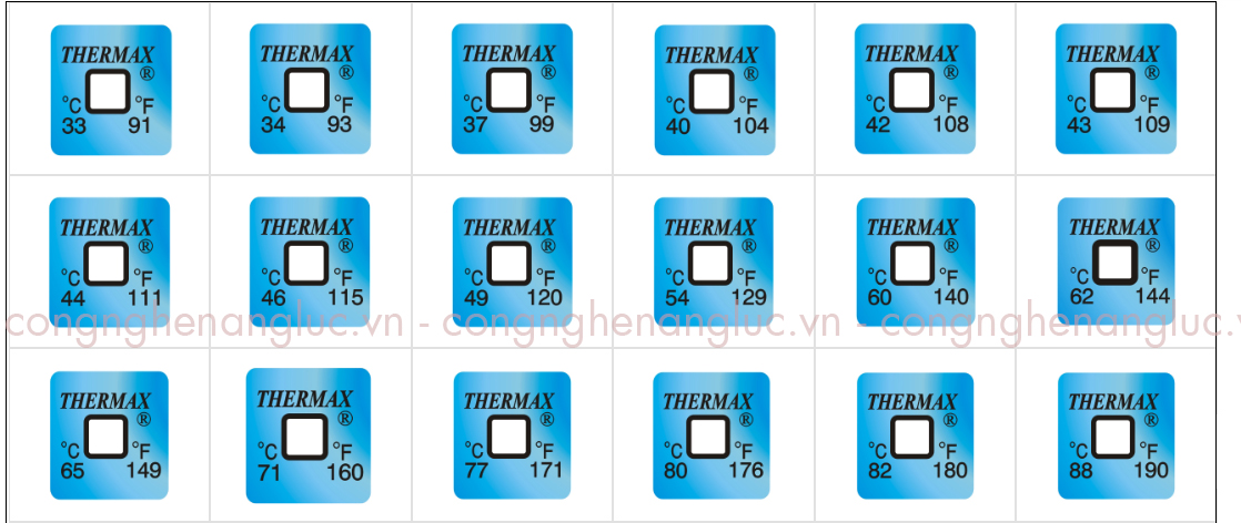 Giấy ghi nhiệt độ Thermax 1 Level - Thermax-Encapsulated Indicators